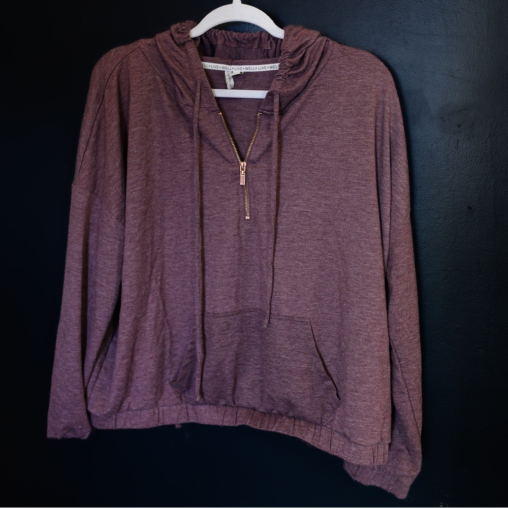 Live Well Brand Deep Purple Hoodie
